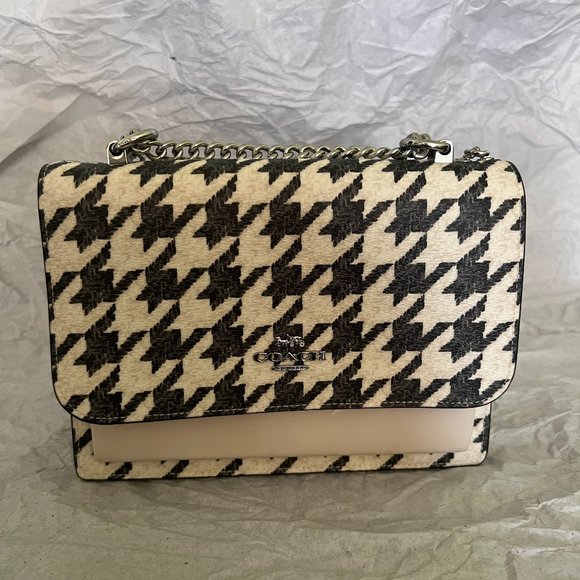 coach Klare Crossbody With Houndstooth Print cj625 - Picture 1 of 7